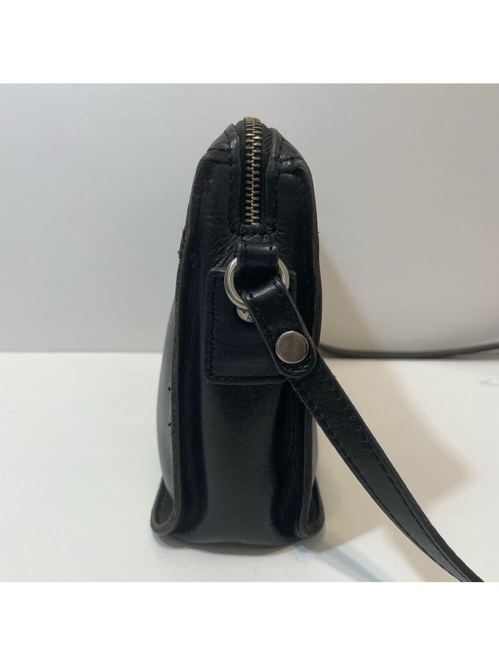 Patricia Nash Nazaire Equestrian Black Leather Bag Heritage Horseshoe EUC - Picture 11 of 16